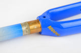 1" Aluminium Panto Faggin fork in blue/yellow from the 1990s