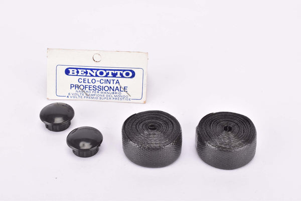 NOS Black Benotto Celo-Cinta Professionale textured handlebar tape from the 1970s - 1980s