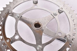 NOS Stronglight fluted three arm cottered chromed steel crank set with 54/45 teeth in 170mm from the 1950s / 1960s