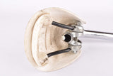 White Iscaselle BMX Saddle with Seatpost from 1980s