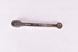 NOS Stronglight fluted three arm cottered chromed steel crank set with 54/45 teeth in 170mm from the 1950s / 1960s