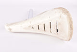 White Iscaselle BMX Saddle with Seatpost from 1980s