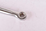 NOS Stronglight fluted three arm cottered chromed steel crank set with 54/45 teeth in 170mm from the 1950s / 1960s