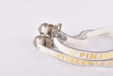 Pinarello labled BRC leather pedal strap set in white - new bike take off