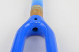 1" Aluminium Panto Faggin fork in blue/yellow from the 1990s