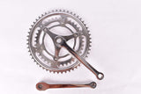 NOS three arm cottered chromed steel crank set with 52/40 teeth in 170mm