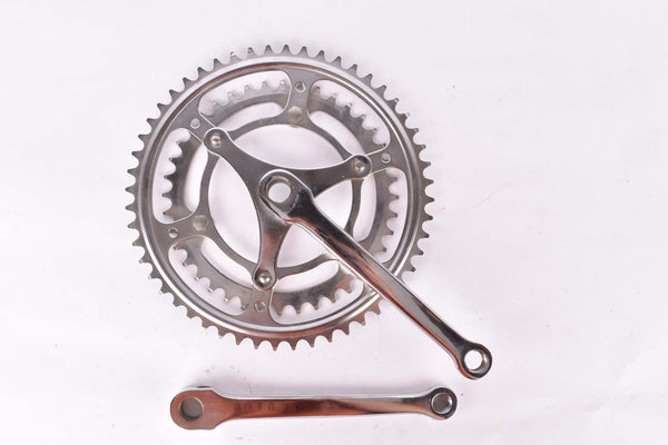 NOS three arm cottered chromed steel crank set with 52/40 teeth in 170mm