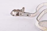 Pinarello labled BRC leather pedal strap set in white - new bike take off