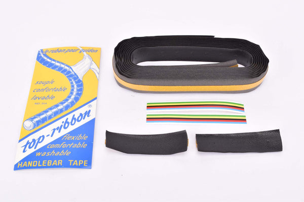 NOS/NIB black Top-Ribbon handlebar tape Ref. #304 "Le ruban pour guidon" from the 1970s/1980s - 1990s