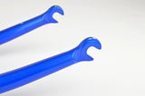 NEW 1" Faggin steel fork in blue/silver from the 1980s NOS