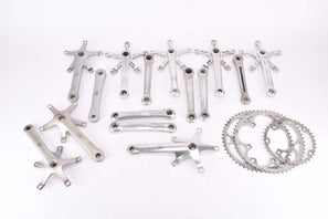 Bunch of (15pcs) Campagnolo left and right crank arms in various sizes and conditions, mainly Nuovo Record / Super Record from the 19707s - 1990s (also contains Victory, Croce d´Aune, Chorus, Veloce and Xenon / Stratos) - Bulk Offer