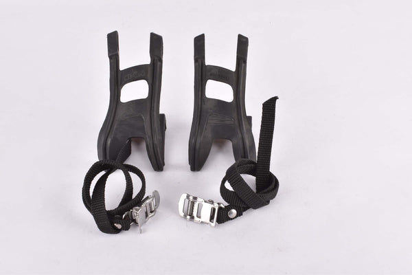 NOS #MT-14-L/R ATB / MTB black plastic toe clip set in size L