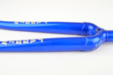 NEW 1" Faggin steel fork in blue/silver from the 1980s NOS