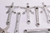 Bunch of (15pcs) Campagnolo left and right crank arms in various sizes and conditions, mainly Nuovo Record / Super Record from the 19707s - 1990s (also contains Victory, Croce d´Aune, Chorus, Veloce and Xenon / Stratos) - Bulk Offer
