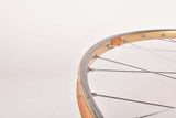 28" Front Wheel with golden Mavic OR10 tubular Rim and Campagnolo Record 1034 Hub from the 1970s/80s