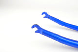 NEW 1" Faggin steel fork in blue/silver from the 1980s NOS