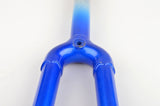 NEW 1" Faggin steel fork in blue/silver from the 1980s NOS