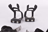 NOS #MT-14-L/R ATB / MTB black plastic toe clip set in size L