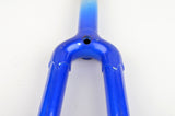 NEW 1" Faggin steel fork in blue/silver from the 1980s NOS