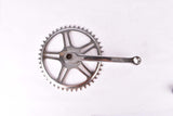 NOS ATB cottered chromed single speed steel crank set with 44 teeth in 170mm from the 1950s - 1960s