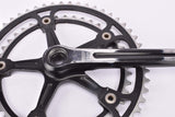 Defective Campagnolo Super Record Strada #1049/A black anodized Crankset with 52/42 Teeth and 172.5mm length from 1980