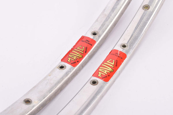 NOS Polished Mavic Monthlery Pro tubular rim Set in 28" with 36 holes from the 1970s - 1980s