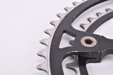 Defective Campagnolo Super Record Strada #1049/A black anodized Crankset with 52/42 Teeth and 172.5mm length from 1980