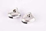 NOS silver Cinelli Pedal Strap Caps pair