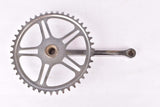 NOS ATB cottered chromed single speed steel crank set with 44 teeth in 170mm from the 1950s - 1960s