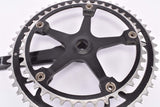 Defective Campagnolo Super Record Strada #1049/A black anodized Crankset with 52/42 Teeth and 172.5mm length from 1980