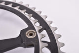 Defective Campagnolo Super Record Strada #1049/A black anodized Crankset with 52/42 Teeth and 172.5mm length from 1980