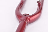 28" Dark Red Trekking Steel Fork with Eyelets for Fenders and Rack