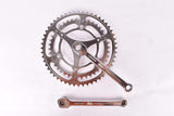 NOS Stronglight fluted three arm cottered chromed steel crank set with 52/42 teeth in 170mm from the 1960s / 1970s