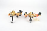 NOS/NIB golden CLB Brake Set, Compact Brake Calipers and Super Profil aero Brake Levers, from the 1980s