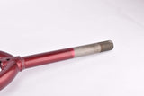 28" Dark Red Trekking Steel Fork with Eyelets for Fenders and Rack