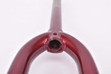 28" Dark Red Trekking Steel Fork with Eyelets for Fenders and Rack