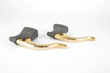 NOS/NIB golden CLB Brake Set, Compact Brake Calipers and Super Profil aero Brake Levers, from the 1980s