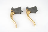 NOS/NIB golden CLB Brake Set, Compact Brake Calipers and Super Profil aero Brake Levers, from the 1980s