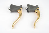 NOS/NIB golden CLB Brake Set, Compact Brake Calipers and Super Profil aero Brake Levers, from the 1980s