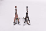 NOS Verma Riviera chromed steel toe clip set in size L from the 1950s - 1980s