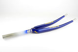 1" Aluminium Ahead Panto Faggin fork in darkblue/yellow from the 1990s
