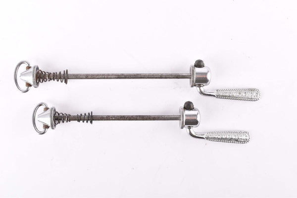 Campagnolo pre cpsc quick release set Record and Super Record, #1001/3 and #1006/8 front and rear Skewer from the 1950s - 1970s