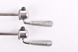 Campagnolo pre cpsc quick release set Record and Super Record, #1001/3 and #1006/8 front and rear Skewer from the 1950s - 1970s