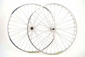 Wheelset with Mavic MA2 clincher rims and Campagnolo Triomphe #922/000 hubs from the 1980s
