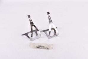 NOS AFA chromed steel toe clip set in size M