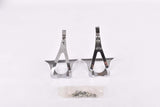 NOS AFA chromed steel toe clip set in size M