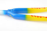 NEW 1" Aluminium Ahead Panto Faggin fork in blue/yellow/green from the 1990s NOS