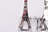 NOS AFA chromed steel toe clip set from the 1950s - 1980s