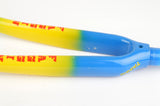 NEW 1" Aluminium Ahead Panto Faggin fork in blue/yellow/green from the 1990s NOS