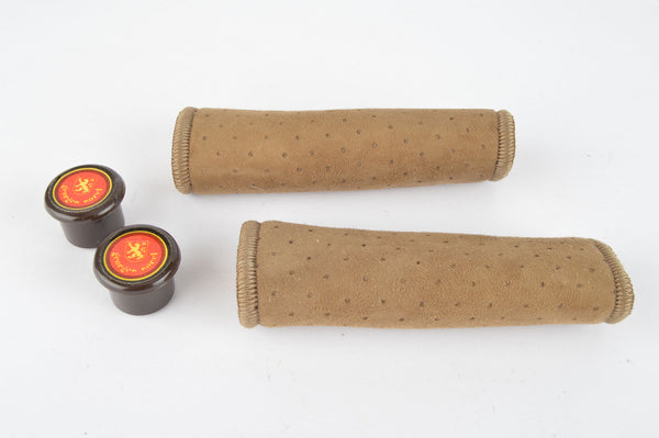 NOS/NIB Georges Sorel Grips in brown suede look, with 110mm length